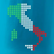 Taliansko obrys vlajka