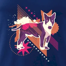 Pes abstraktný fialový