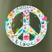 Peace and love symbol