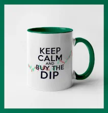 Zelenočervený graf Keep Calm and Buy the Dip