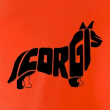 Corgi - nápis v tele