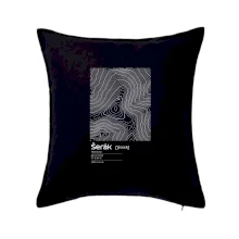 Šerák - vrstevnice v obdĺžniku