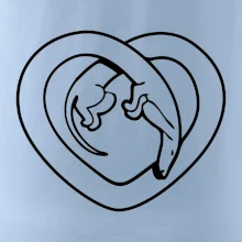 Jazvečík srdca - obrys Jazvečík srdca - obrys