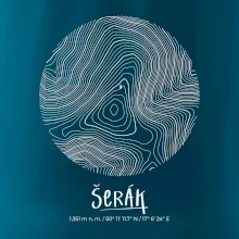 Šerák - vrstevnice v kruhu