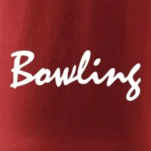 Bowling nápis písacie