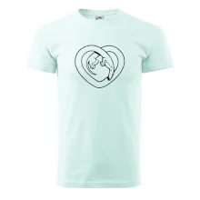 Jazvečík srdca - obrys Jazvečík srdca - obrys