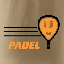Padel - oranžová raketa