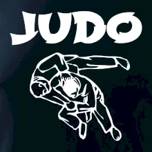 Judo nápis + postavy