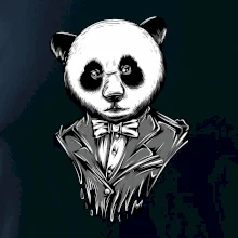 Panda gentleman Panda gentleman