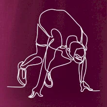 Bežec na štarte jedným ťahom