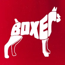 Boxer nápis v tele