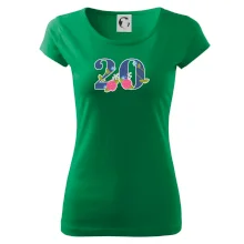 Kvetinové číslo kreslené - 20