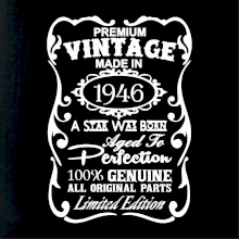 Vintage Etiketa - 1946