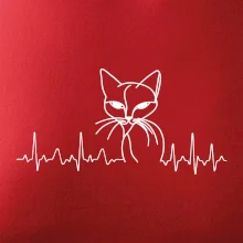 EKG krivka mačka