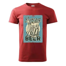 Save water drink beer poster