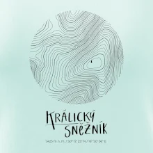 Králický Sněžník - vrstevnice v kruhu
