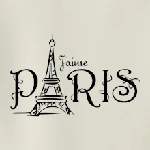 Paris nápis Eiffelovka rovný