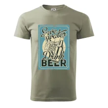 Save water drink beer poster