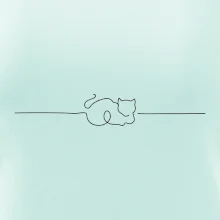 Mačka linka kreslená