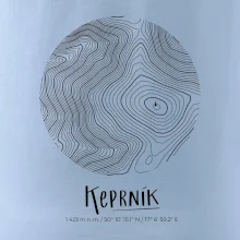 Keprník - vrstevnice v kruhu