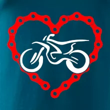 Moto srdce reťaz - enduro Moto srdce reťaz - enduro