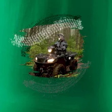 ATV štvorkolka v lese ATV štvorkolka v lese
