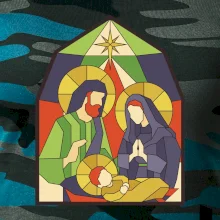 Vitráž - jasličky