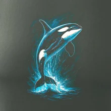 Obrázok Kosatka v skoku