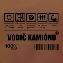 Čiarový kód - Vodič kamiónu Čiarový kód - Vodič kamiónu