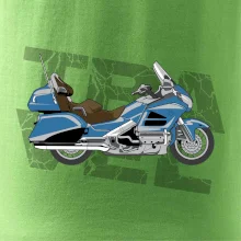 Cestovná motorka Amerika modrá