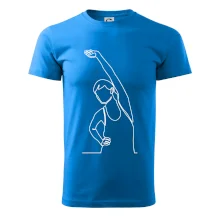 Preťahujúca sa žena jedným ťahom