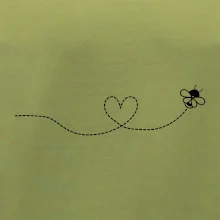 Dráha letu včely - srdce