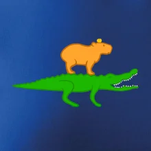 Kapybara na krokodílovi Kapybara na krokodílovi