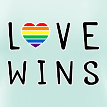 Love wins nápis