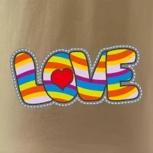 Love nápis dúhový Love nápis dúhový