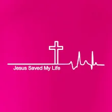 Jesus Saved My Life kríž ekg