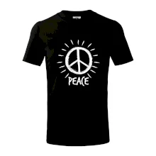 Peace symbol čiernobiely