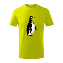 Tučniak čiernobiely z boku