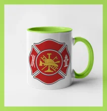 Fire department logo červené