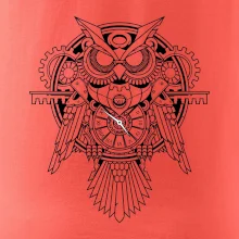 Steampunk sova čiernobiela Steampunk sova čiernobiela