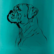 Boxer čierna kresba