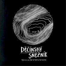Děčínský Sněžník - vrstevnice v kruhu