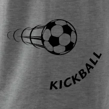 Kickball nápis šikmo
