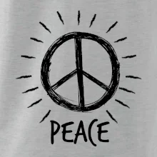 Peace symbol čiernobiely
