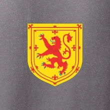 Škótsky lev na hrudi