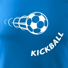 Kickball nápis šikmo