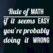 Rule of math