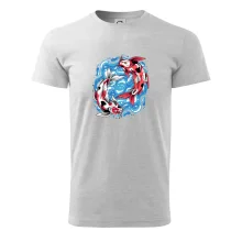 Yin & Yang Koi kapor - červený