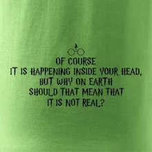 Of course it is happening inside your head