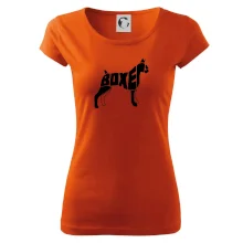 Boxer nápis v tele Boxer nápis v tele